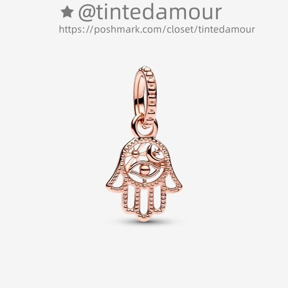 Pandora Protective Hamsa Hand Dangle Charm - Picture 1 of 2